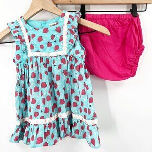 Hatley Strawberry Dress Bloomer Outfit